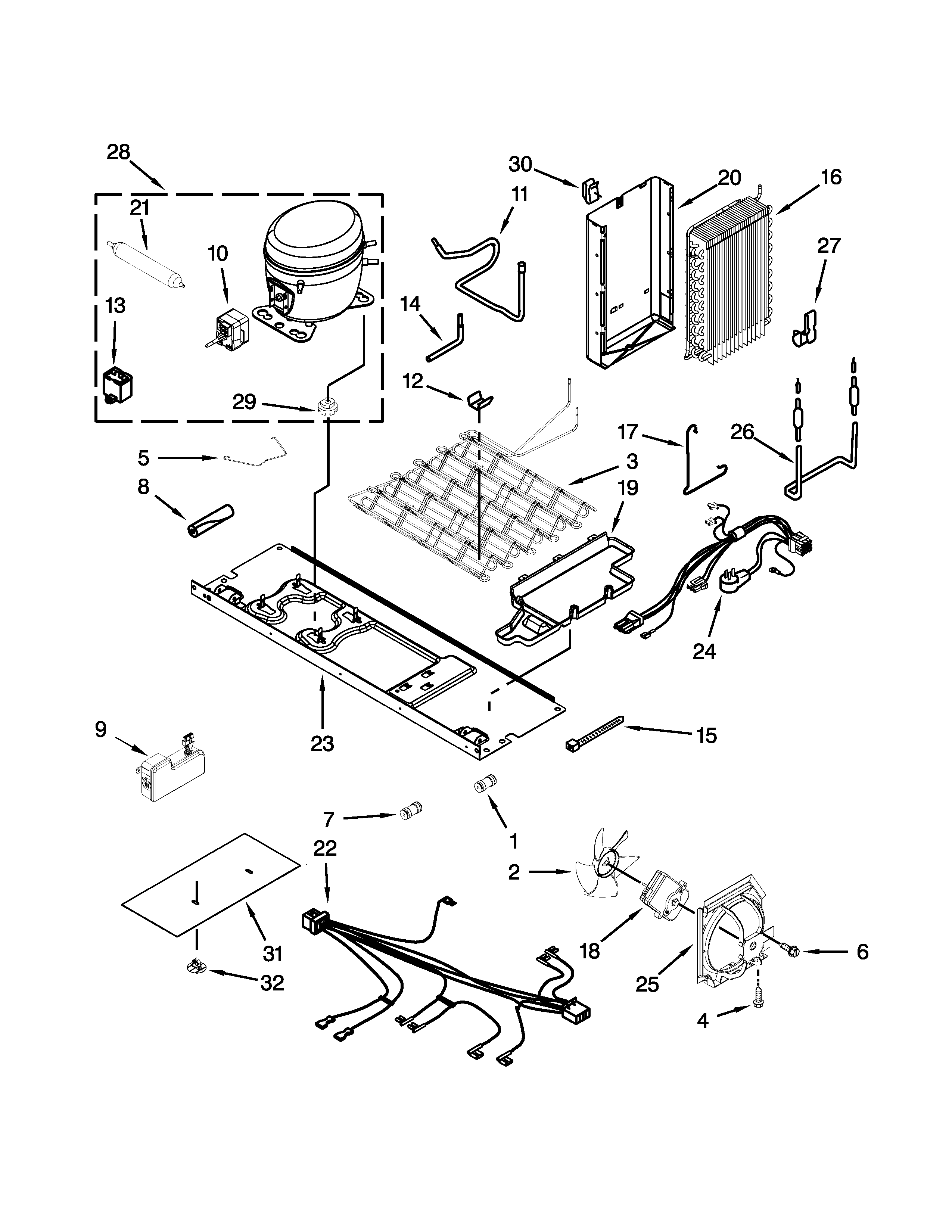 Whirlpool GSS26C4XXY00 unit parts diagram
