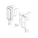 Whirlpool WRF532SNBM01 refrigerator door parts diagram