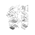 Whirlpool WRF532SNBM01 shelf parts diagram