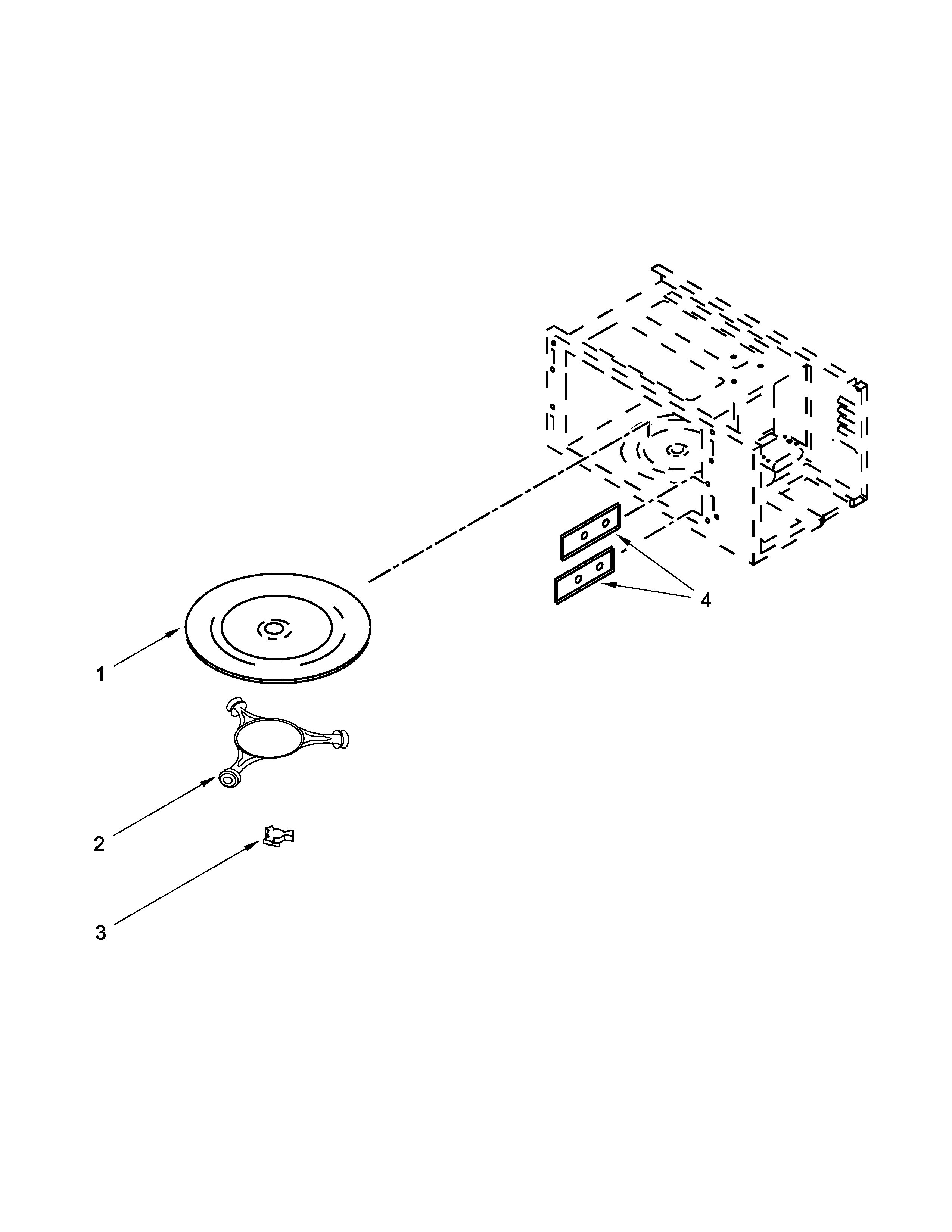 Whirlpool WOC95EC0AB03 internal microwave parts diagram