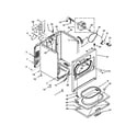 Whirlpool 7MWED1900EW0 cabinet parts diagram
