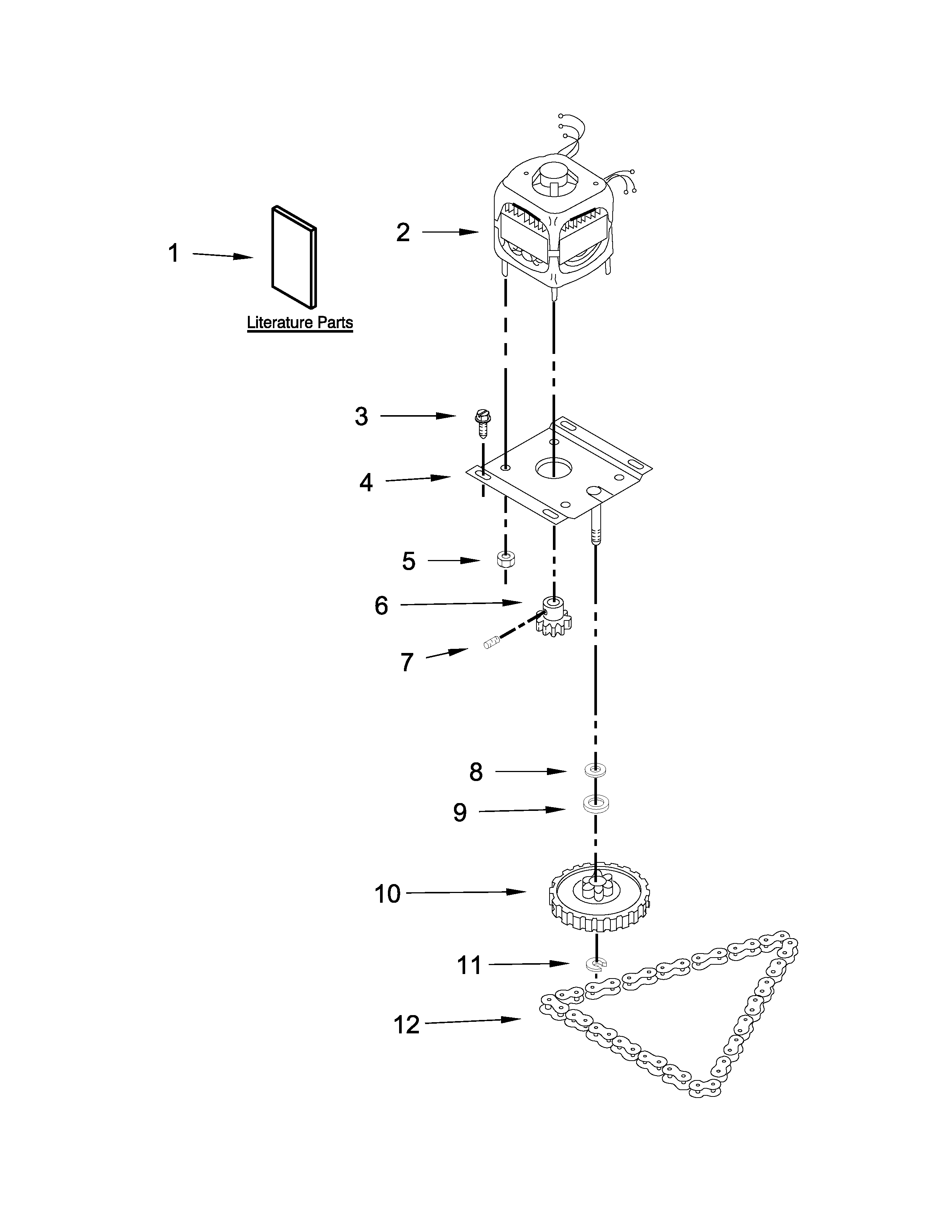 Maytag MTUC7500ADM2 motor and drive parts diagram