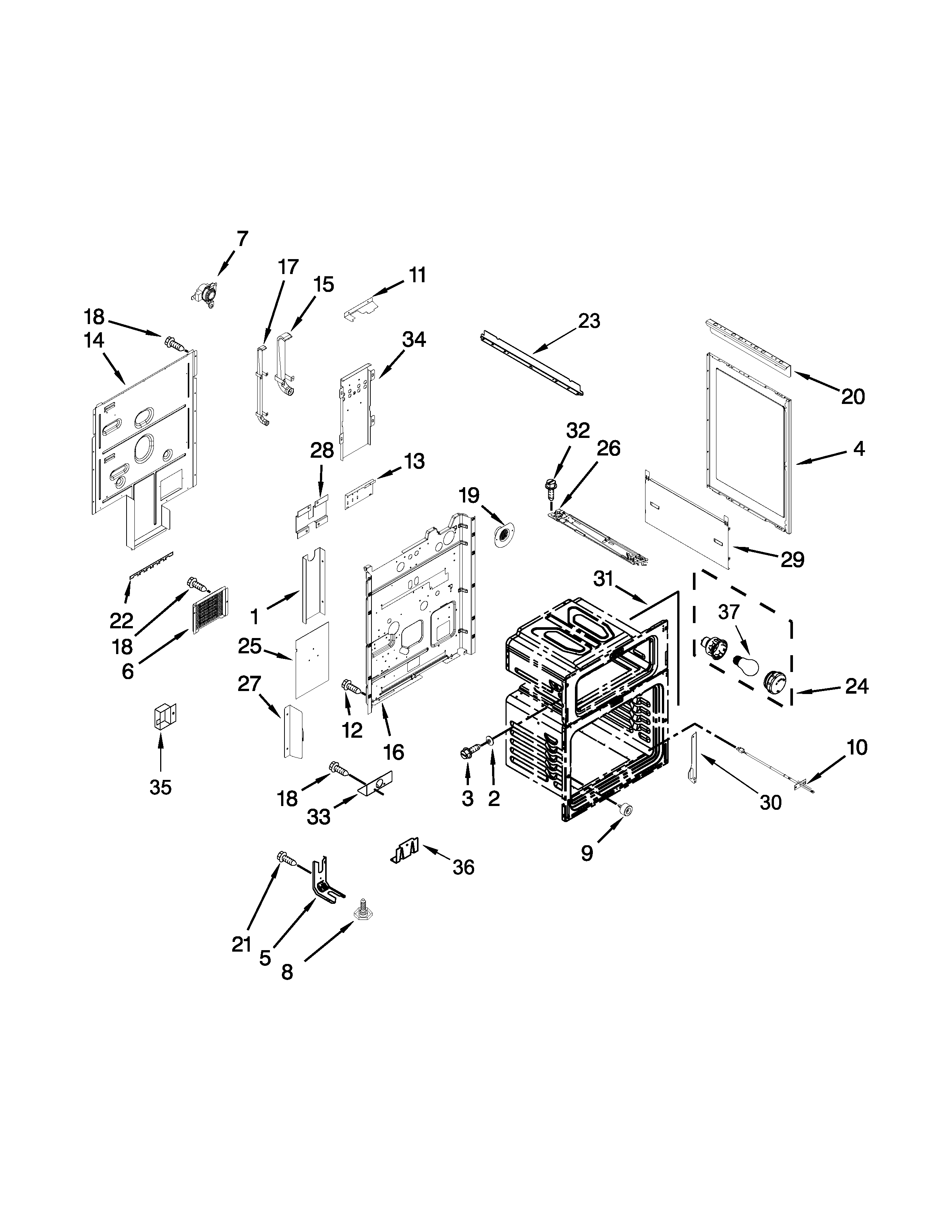 Ikea IES900DS02 chassis parts diagram