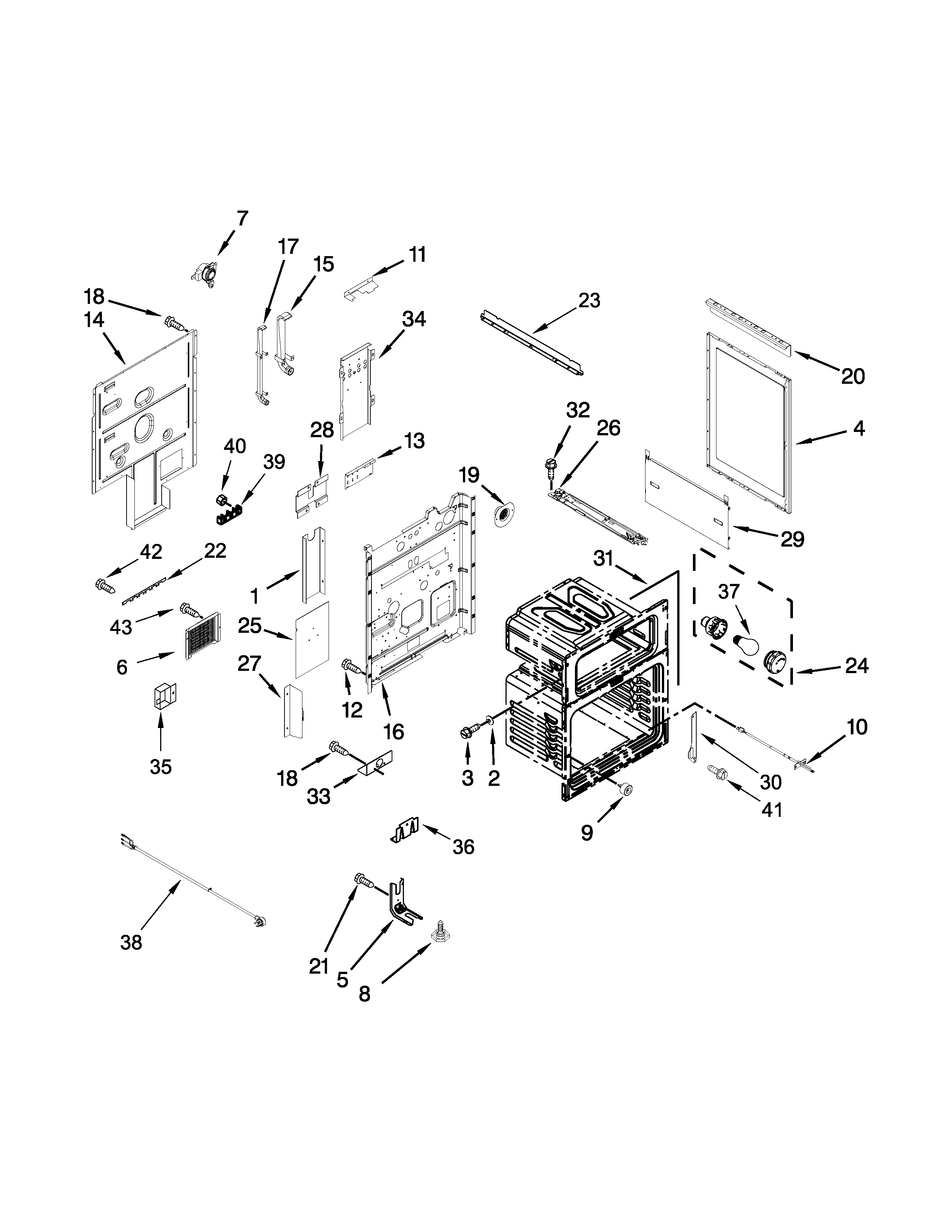 Ikea YIES900DS02 chassis parts diagram