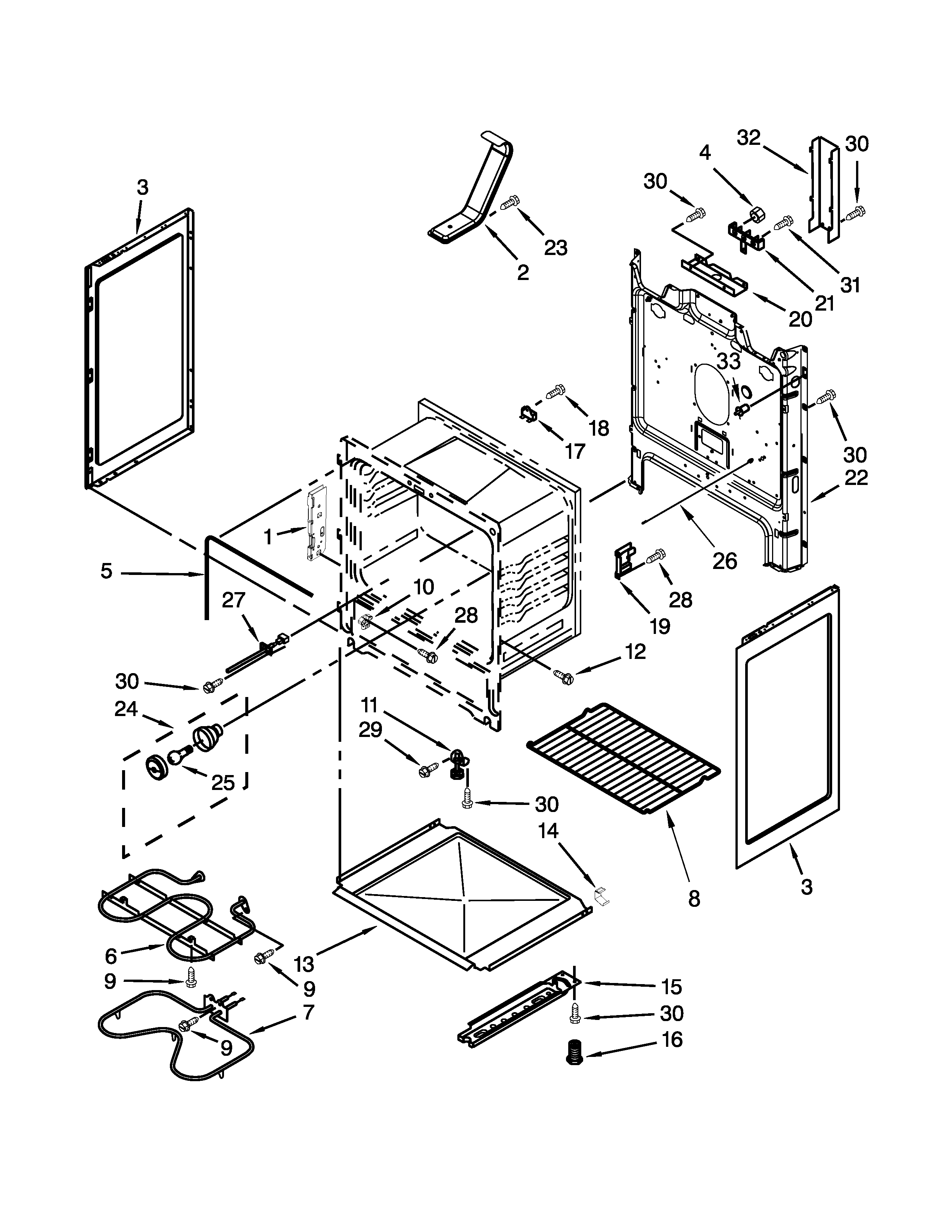 Ikea YIES350XW2 chassis parts diagram