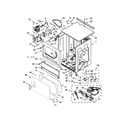 Whirlpool CSP2861TQ1 upper cabinet and front panel parts diagram