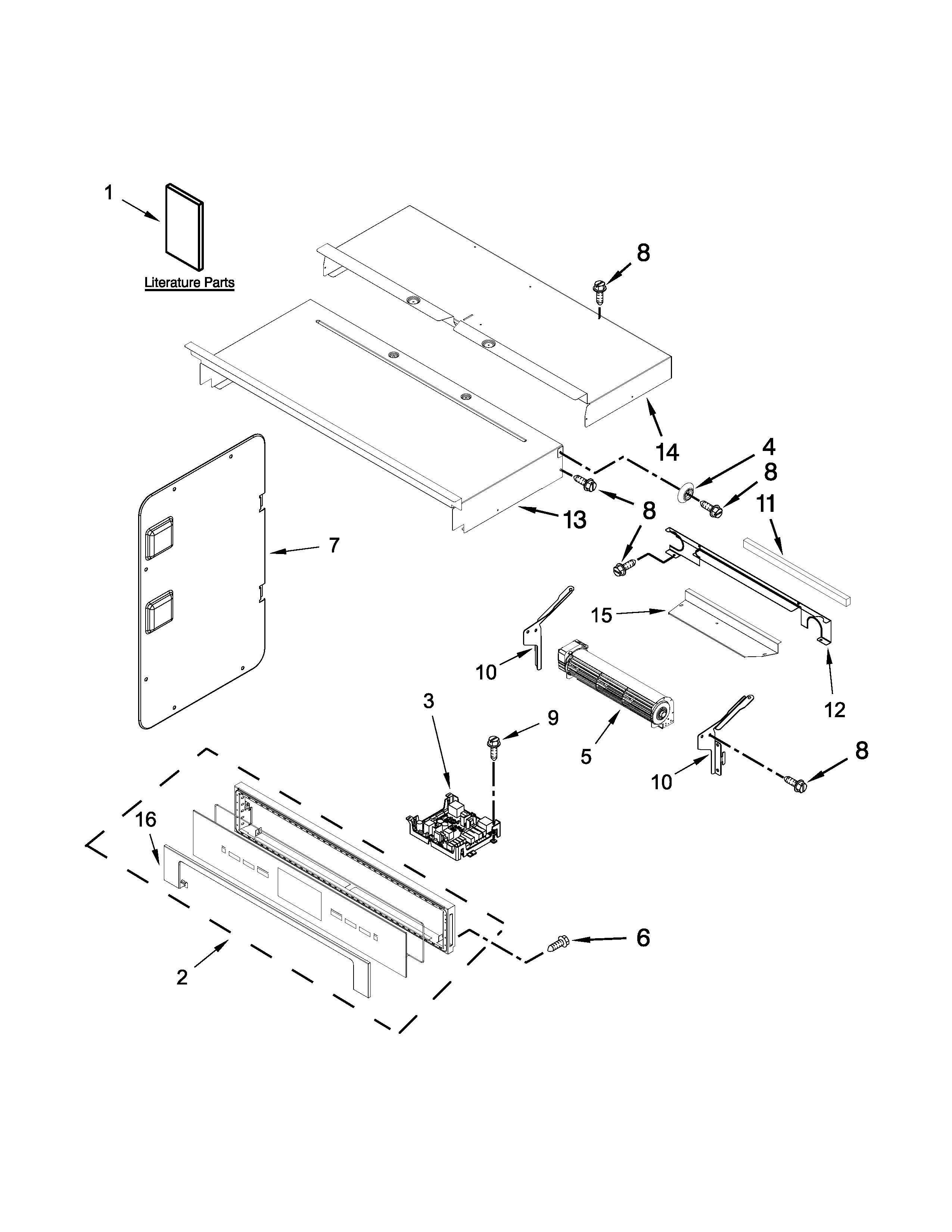 Whirlpool WOC97ES0ES02 control panel parts diagram