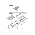 Amana ART308FFDM01 shelf parts diagram