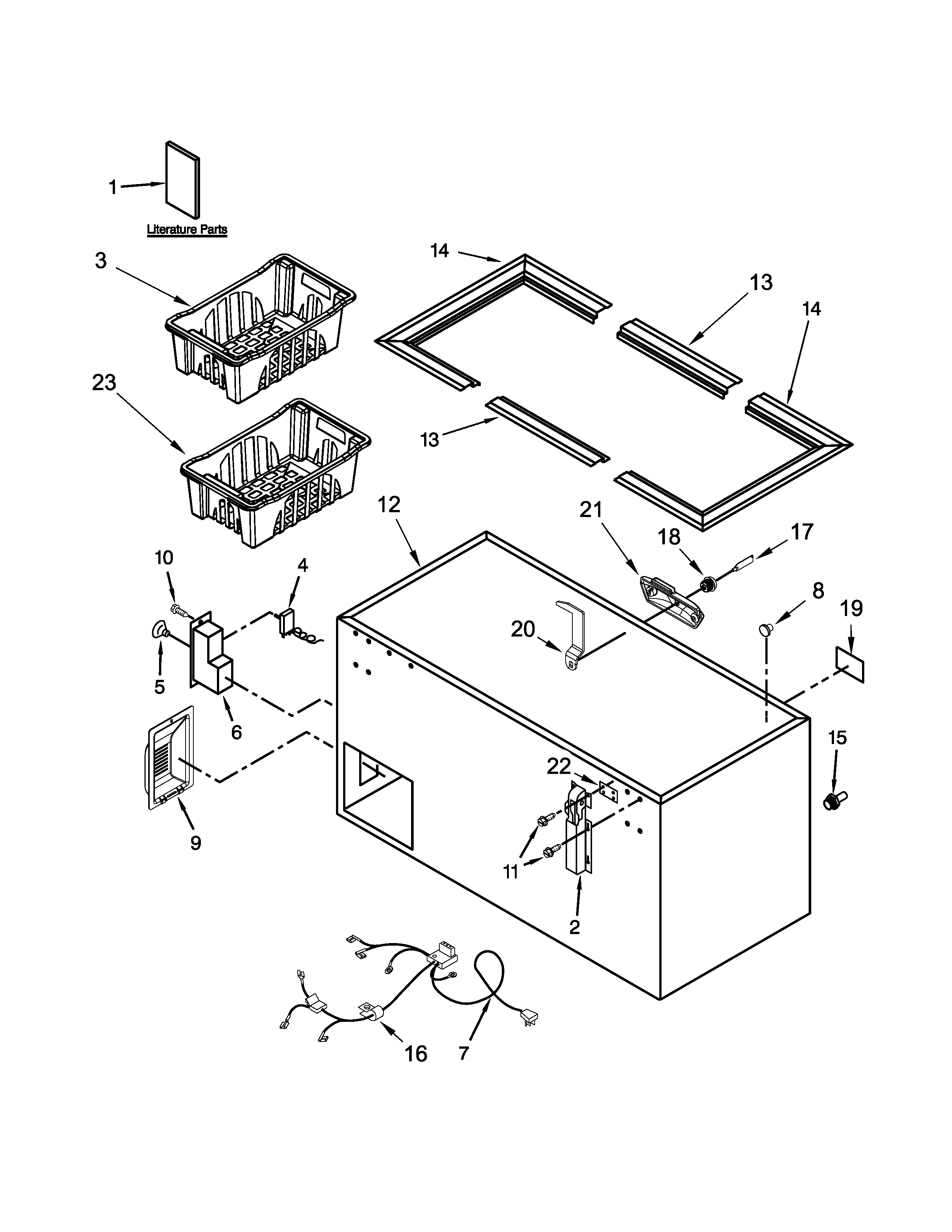 Maytag MZC3122FW00 cabinet parts diagram
