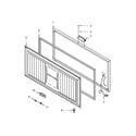 Maytag MZC3122FW00 door parts diagram