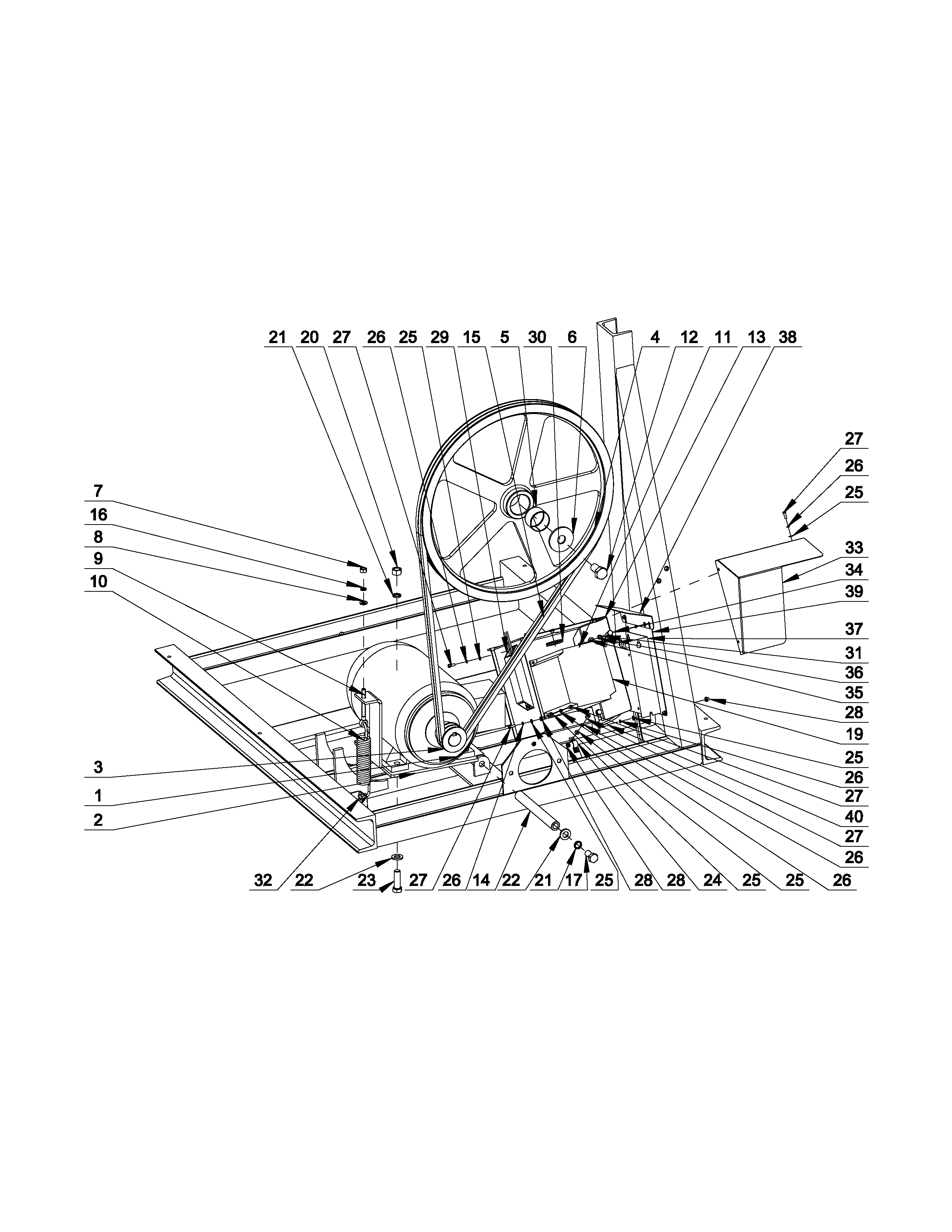 Maytag MFR60PDCTS drive parts diagram