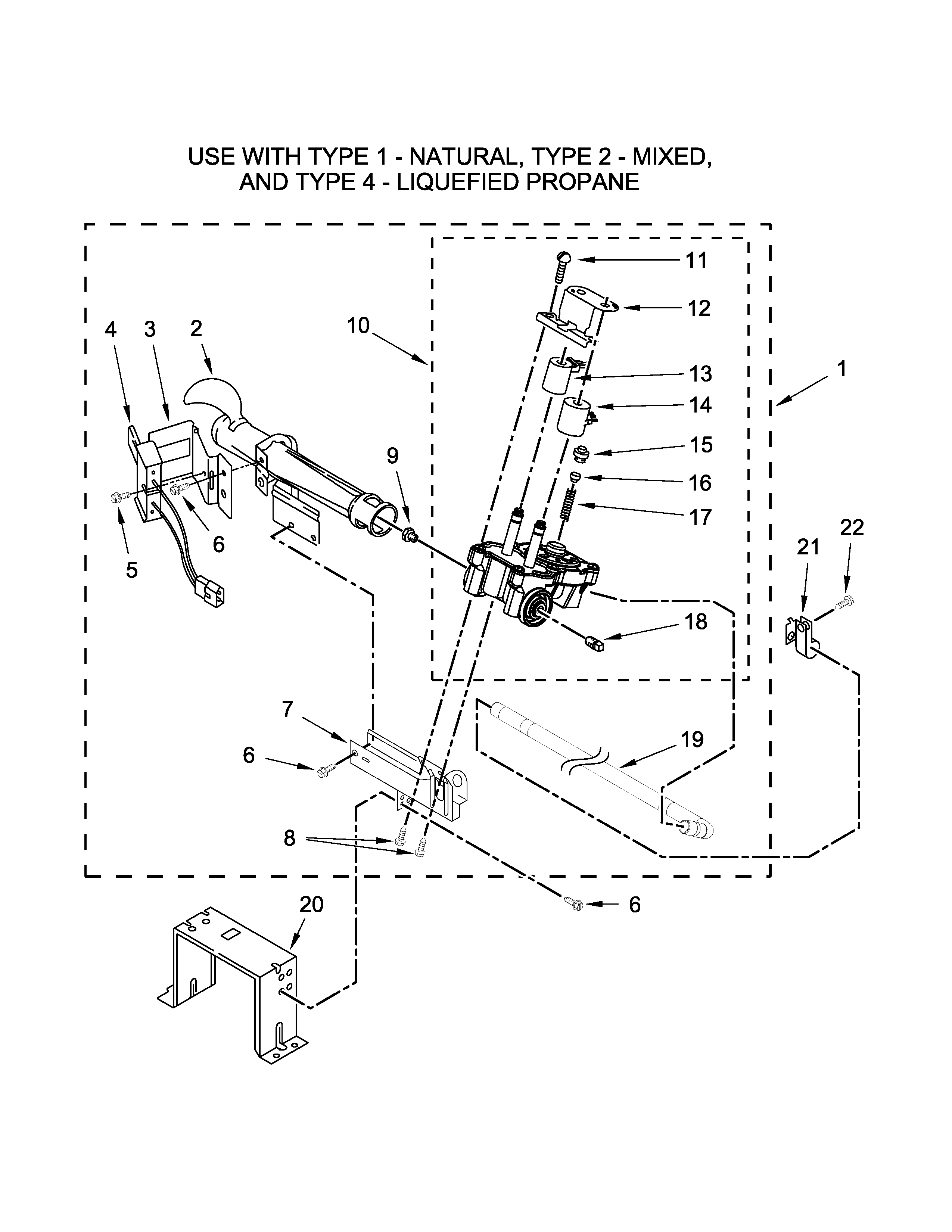 Maytag MLG27PNBGW1 burner assembly diagram