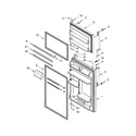 Whirlpool WRT108FZDB00 door parts diagram