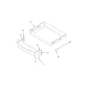 Whirlpool WFE745H0FS0 drawer parts diagram
