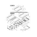 Whirlpool WRT549SZDM00 shelf parts diagram