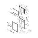 Whirlpool WRT549SZDM00 door parts diagram