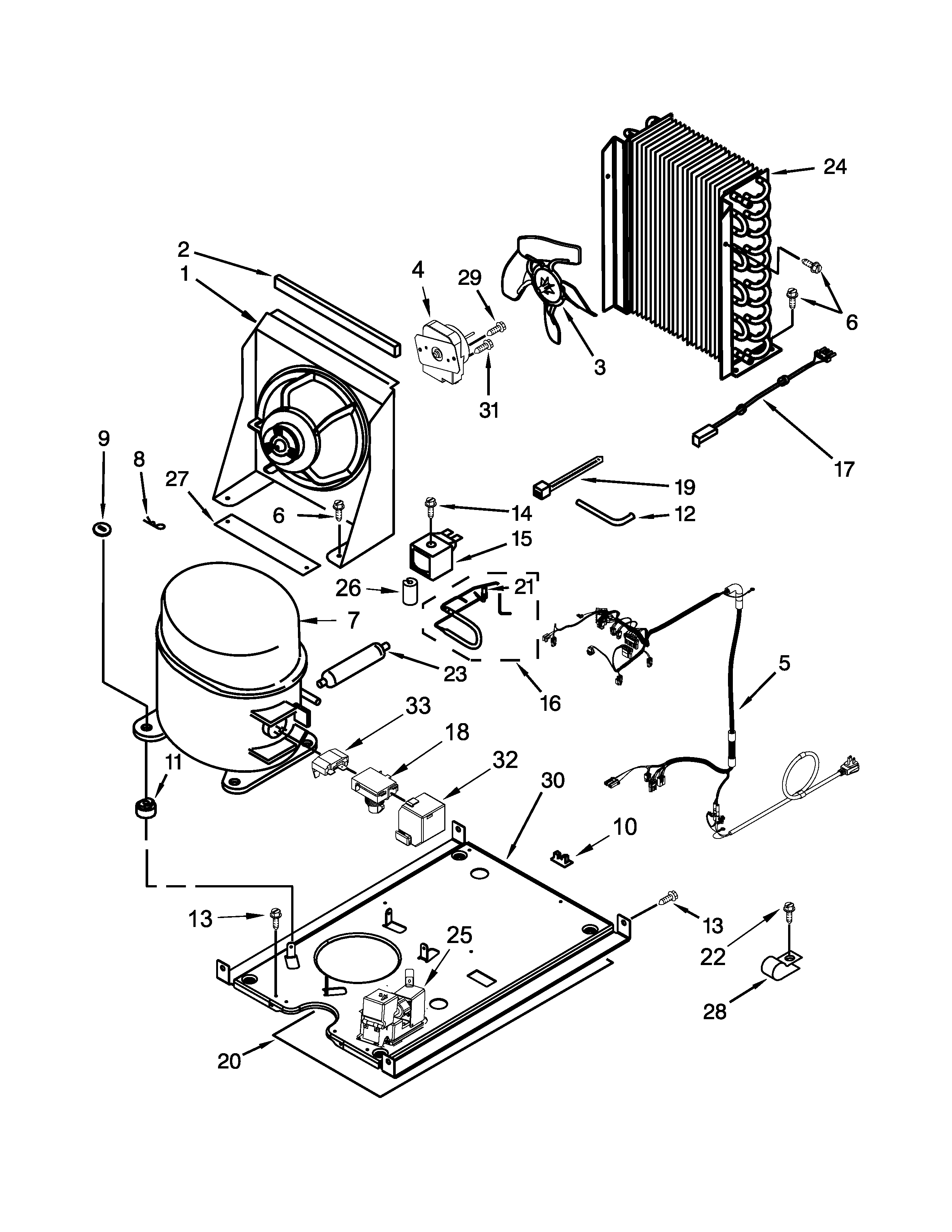 KitchenAid KUIC15PRXS3 unit parts diagram