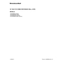 KitchenAid KOCE500EBS02 cover sheet diagram