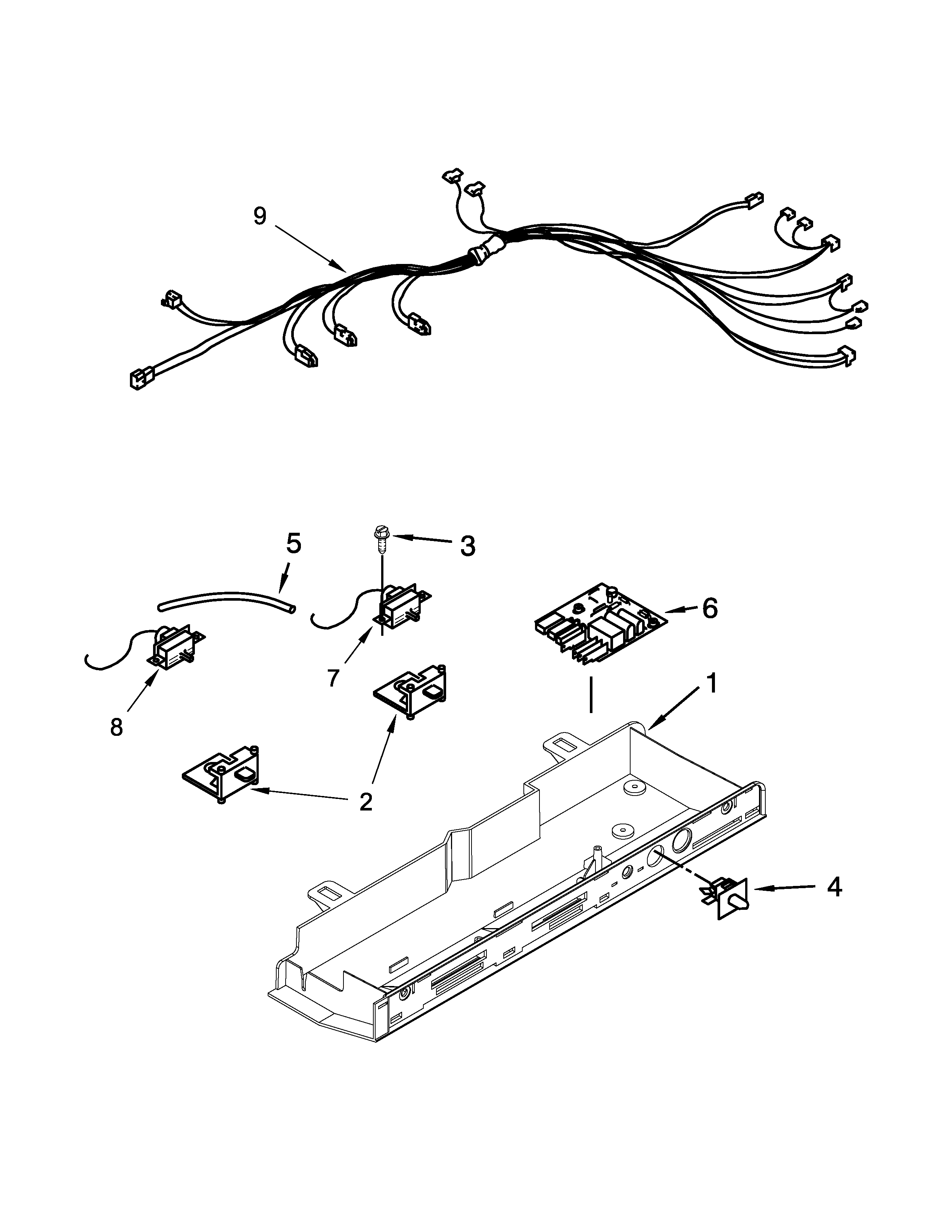 Maytag 8MSF25N4BW02 control box parts diagram