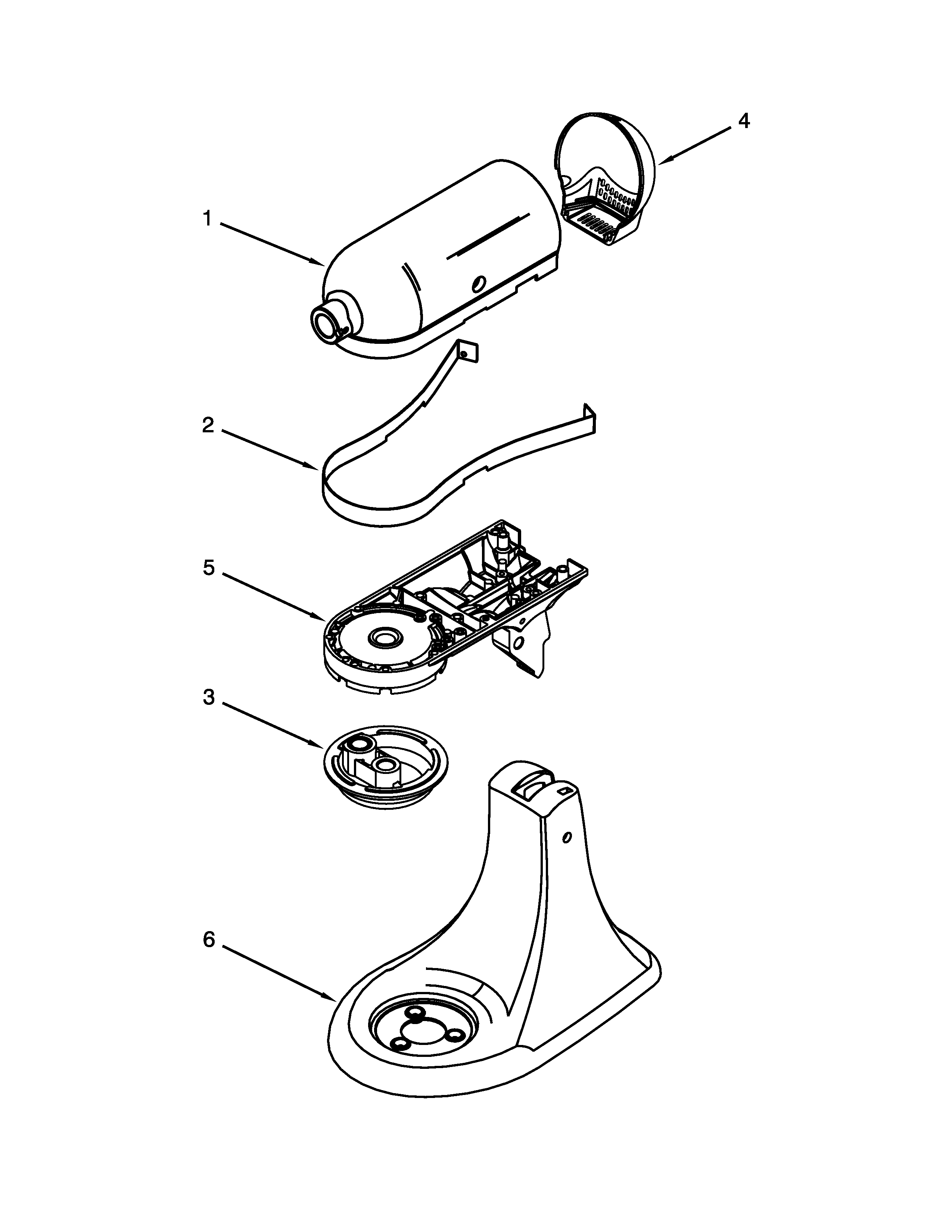 KitchenAid KSM88RBQLR0 color variation parts diagram