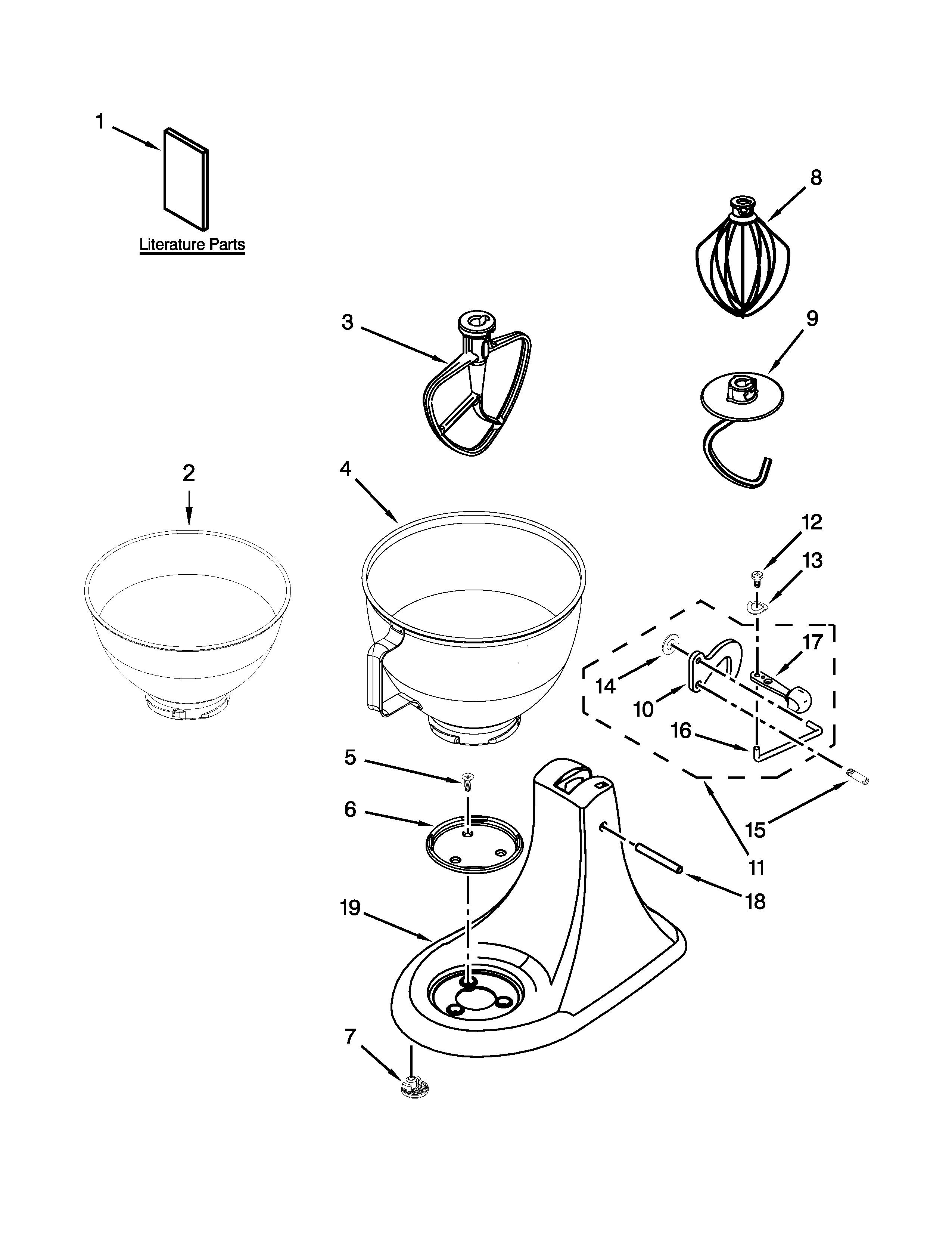 KitchenAid KSM88RBQLR0 base and pedestal unit parts diagram