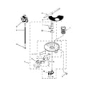 Whirlpool WDT720PADB1 pump, washarm and motor parts diagram