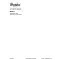 Whirlpool WFW8740DC1 cover sheet diagram