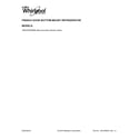 Whirlpool WRV976FDEM00 cover sheet diagram