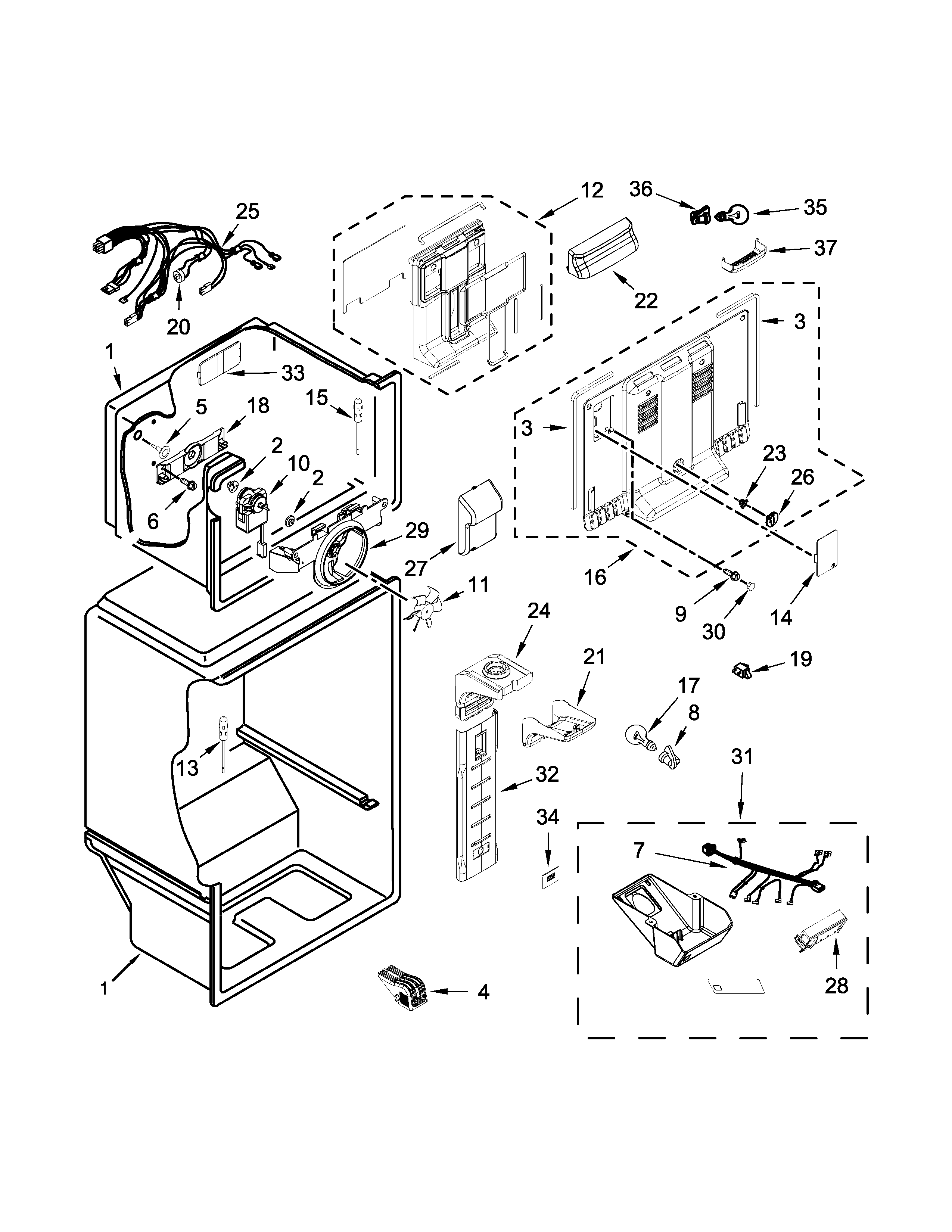 Maytag MRT318FZDM00 liner parts diagram