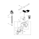 Amana ADB1100AWB4 pump, washarm and motor parts diagram
