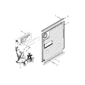 Jenn-Air JDB9000CWS1 inner door parts diagram