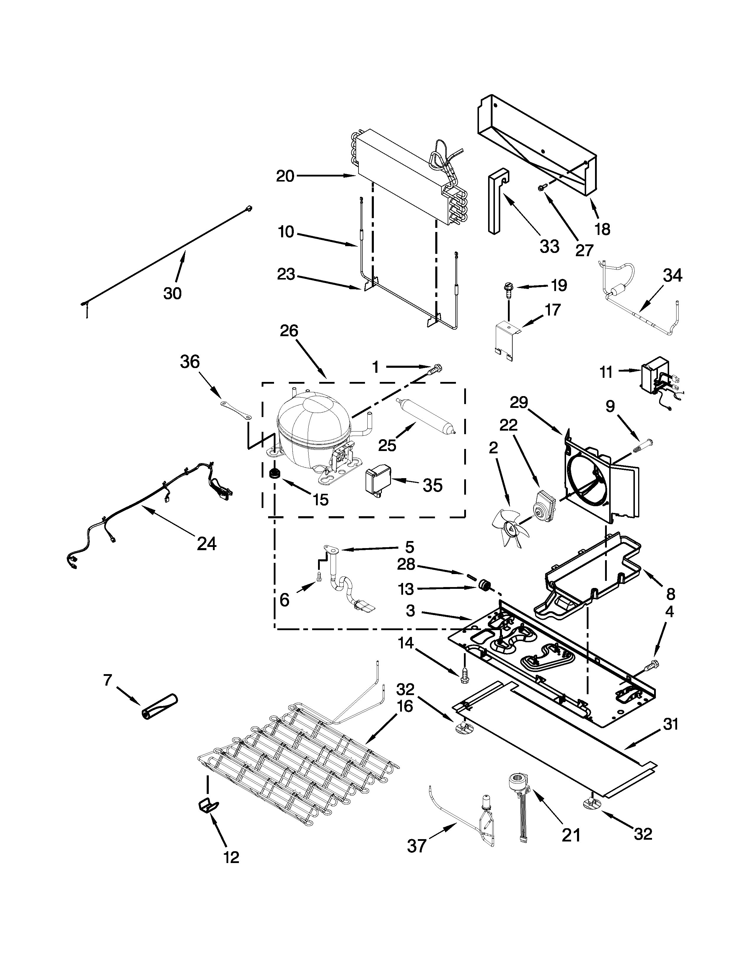 Maytag MFX2876DRH01 unit parts diagram