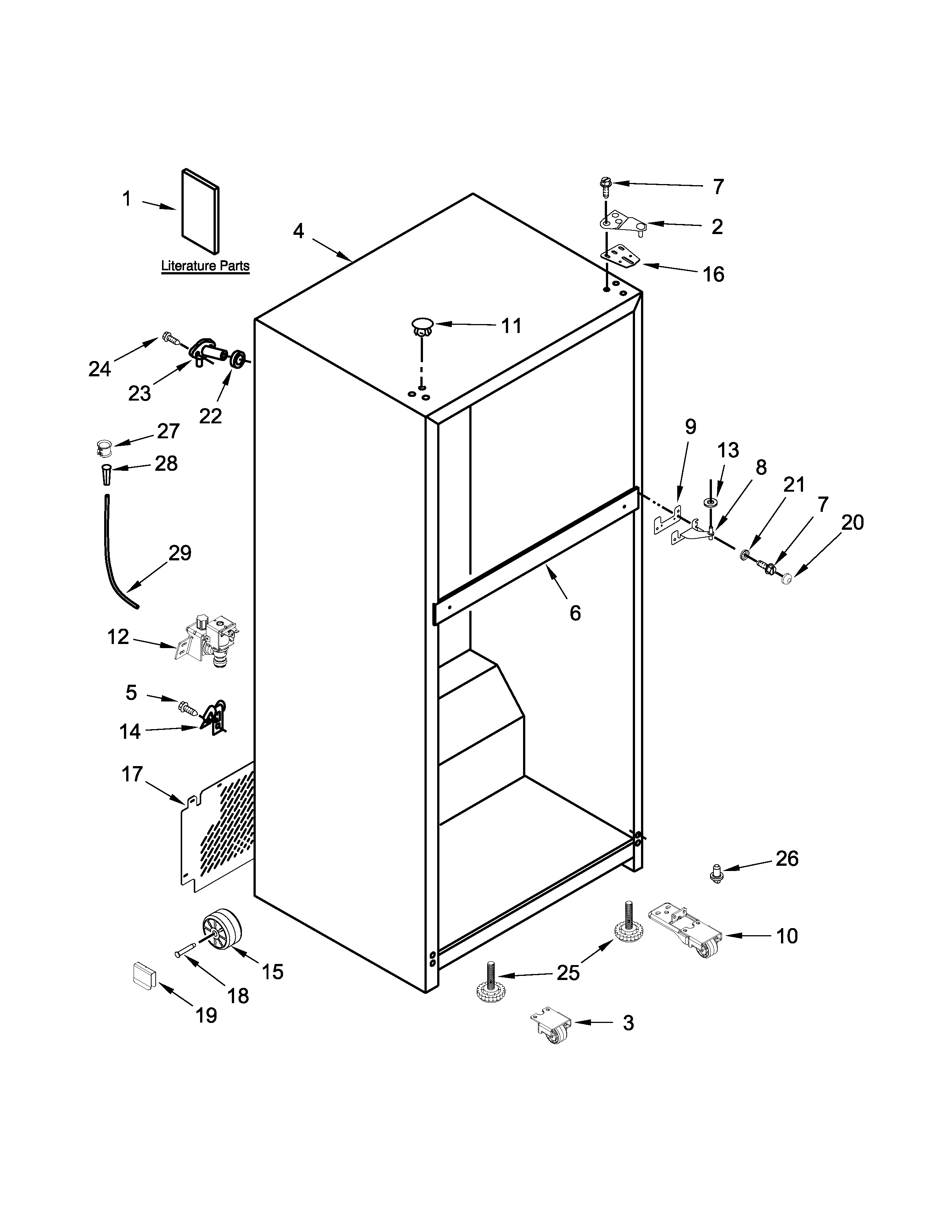 Ikea IK8FXNGFDM00 cabinet parts diagram