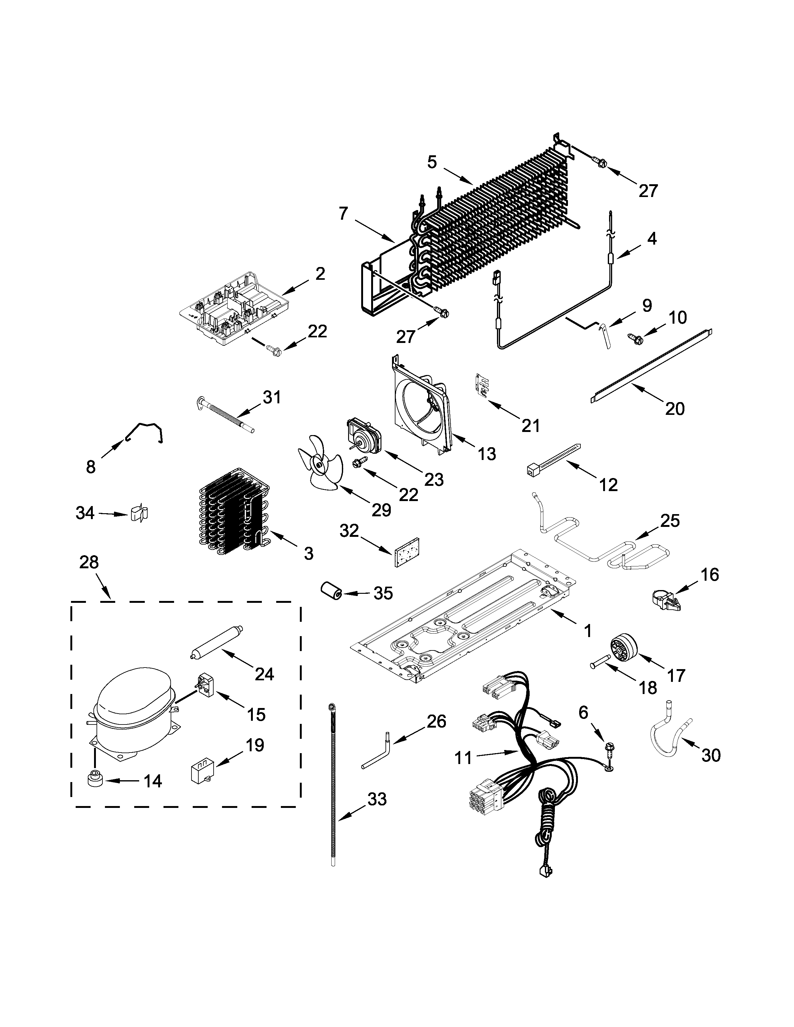 Ikea IK8FXNGFDM00 unit parts diagram