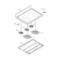Maytag MET8720DH03 cooktop parts diagram