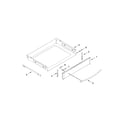 Whirlpool WEG730H0DW0 drawer parts diagram
