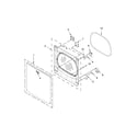 Whirlpool WED9500EW0 door parts diagram