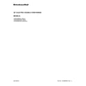 KitchenAid KFED500ESS02 cover sheet diagram