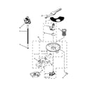 Whirlpool WDT920SADE0 pump, washarm and motor parts diagram