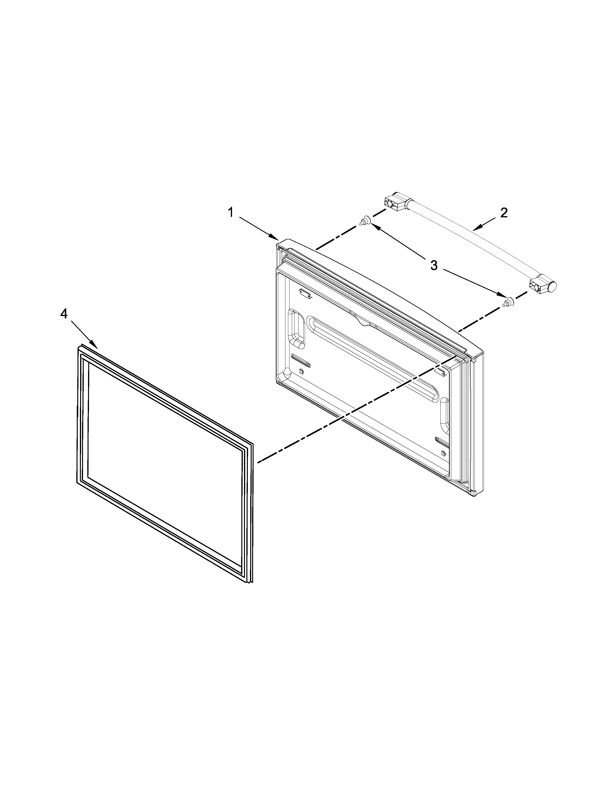 Maytag MFC2062FEZ00 freezer door parts diagram