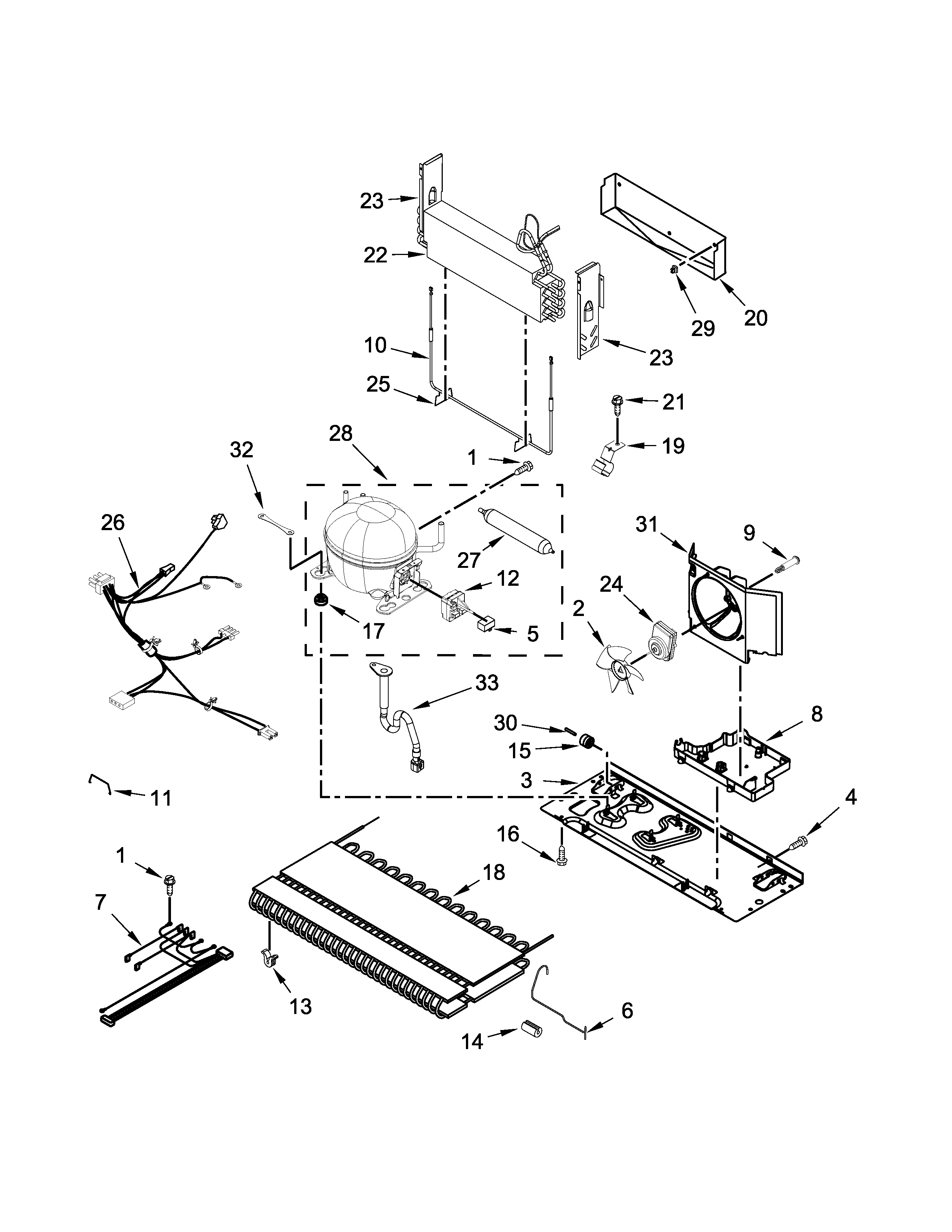 Maytag MFC2062FEZ00 unit parts diagram