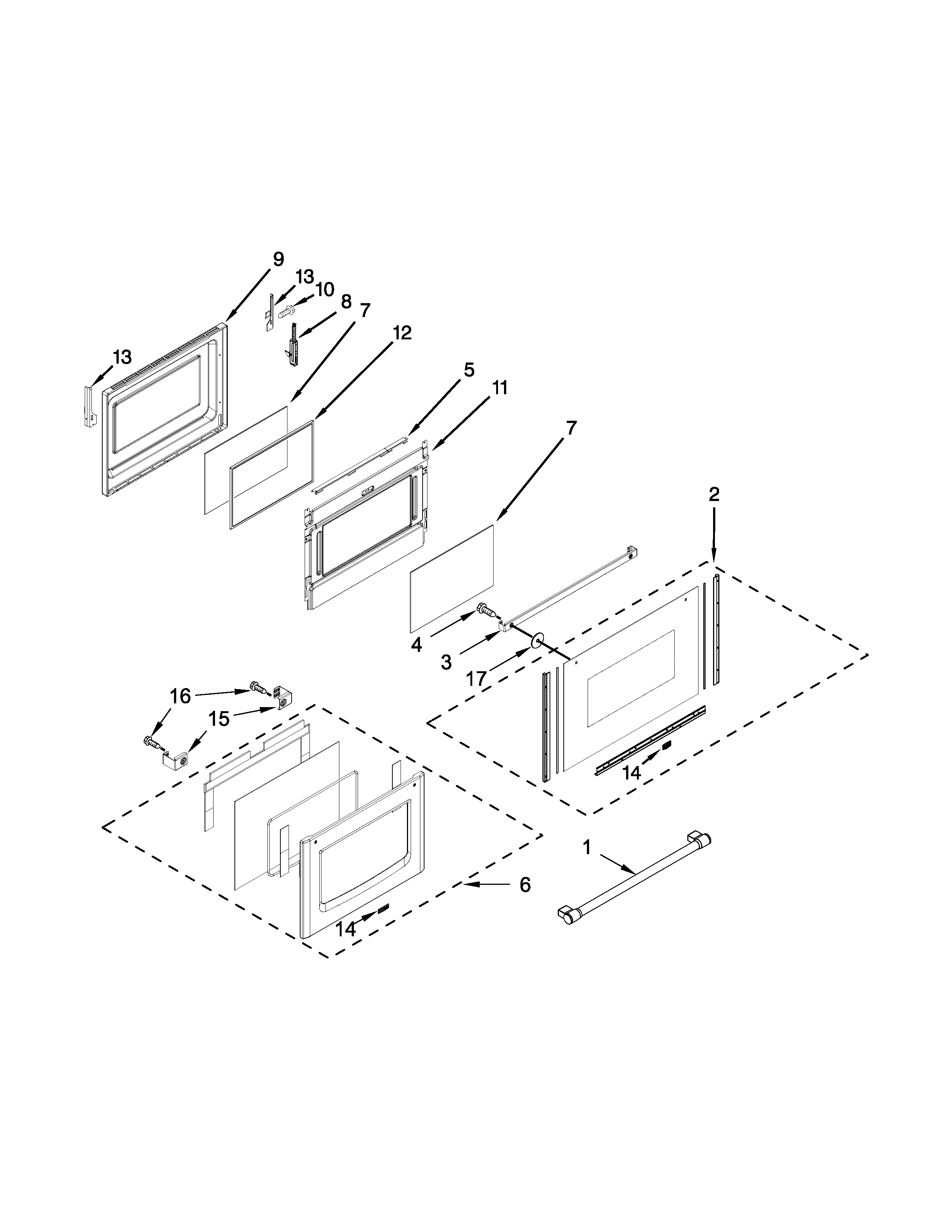 Maytag MGT8720DS06 lower door parts diagram