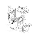 Amana NGD4655EW2 cabinet parts diagram