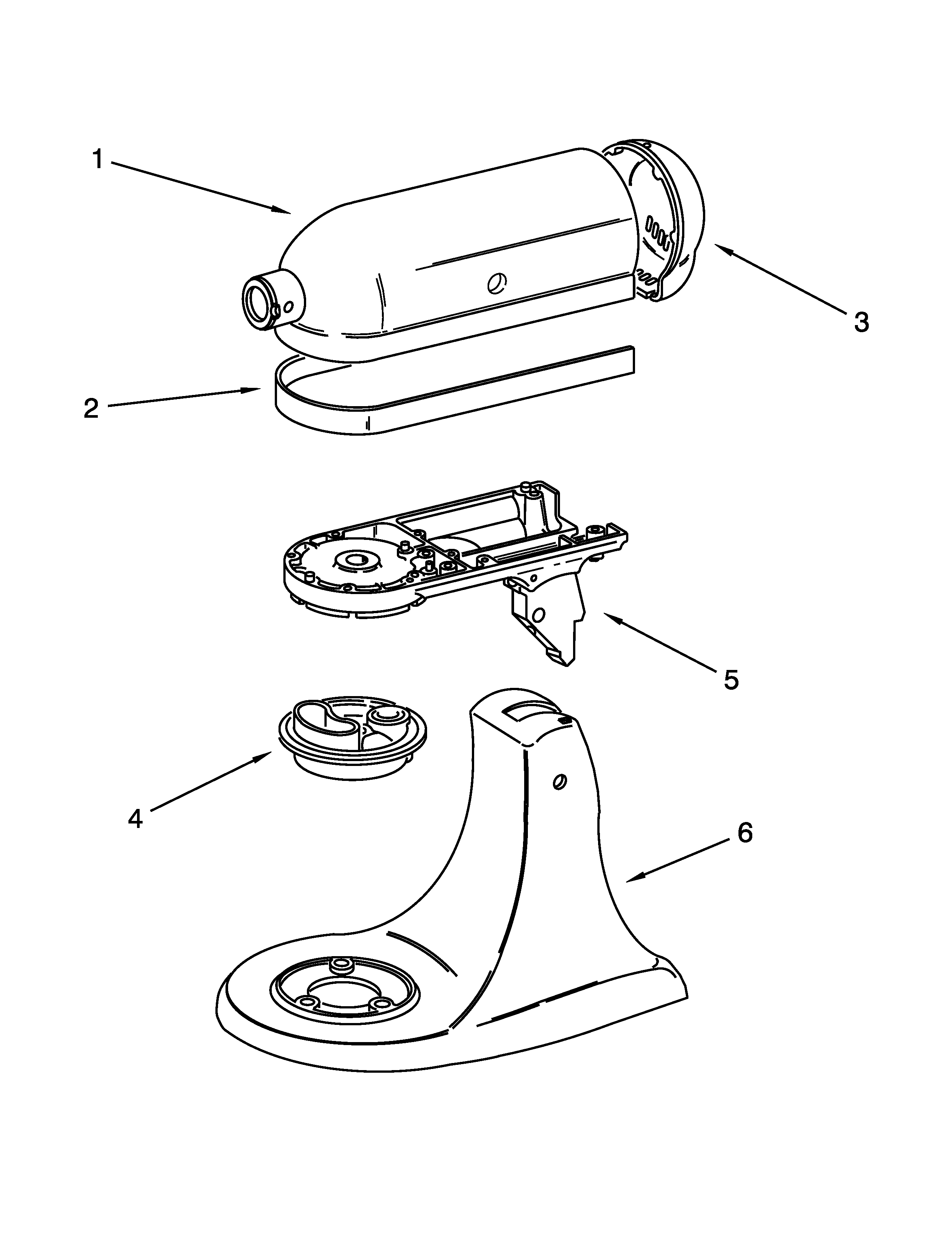 KitchenAid 5KSM150PSSOB4 color variation parts diagram
