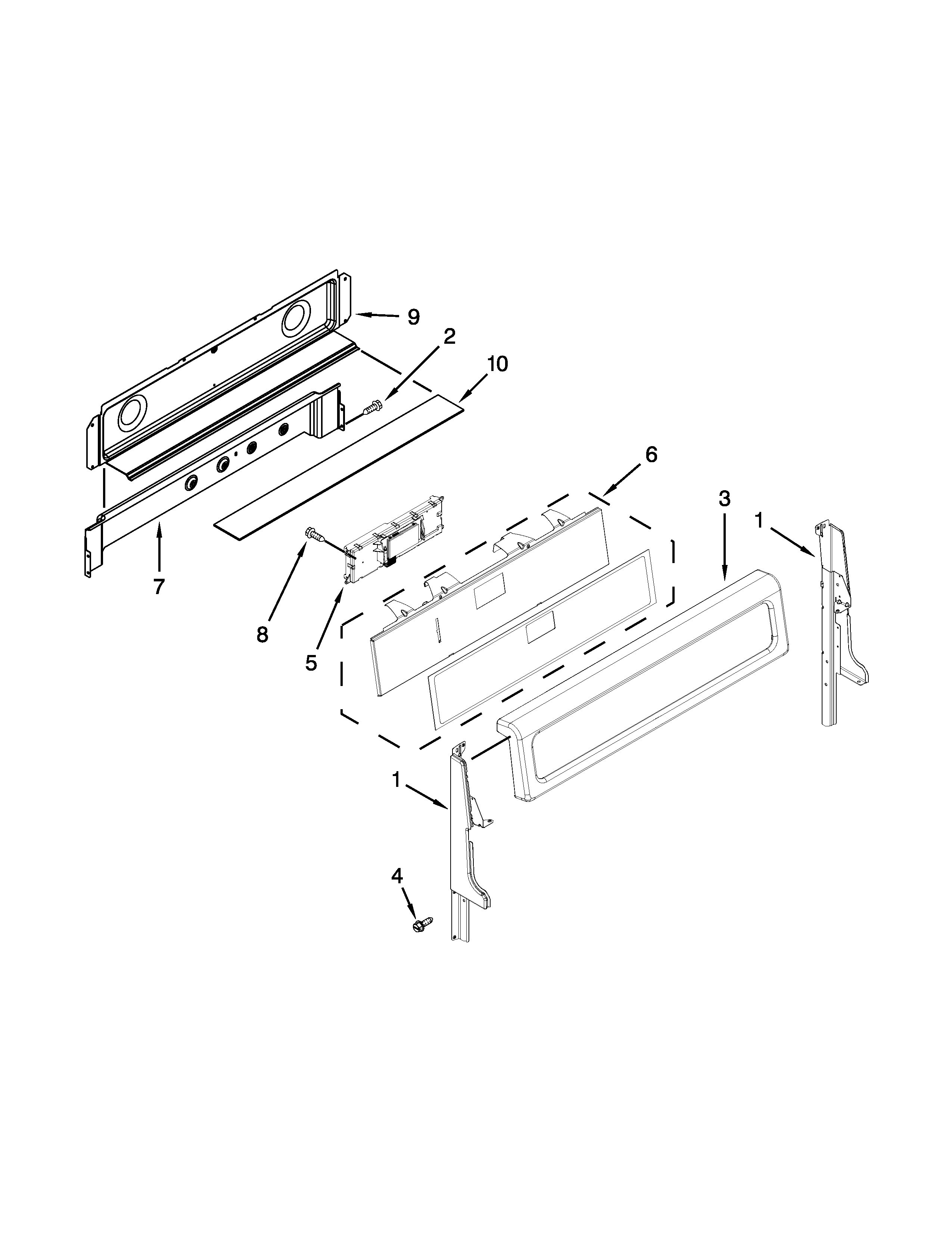 Ikea IGS900DS05 control panel parts diagram