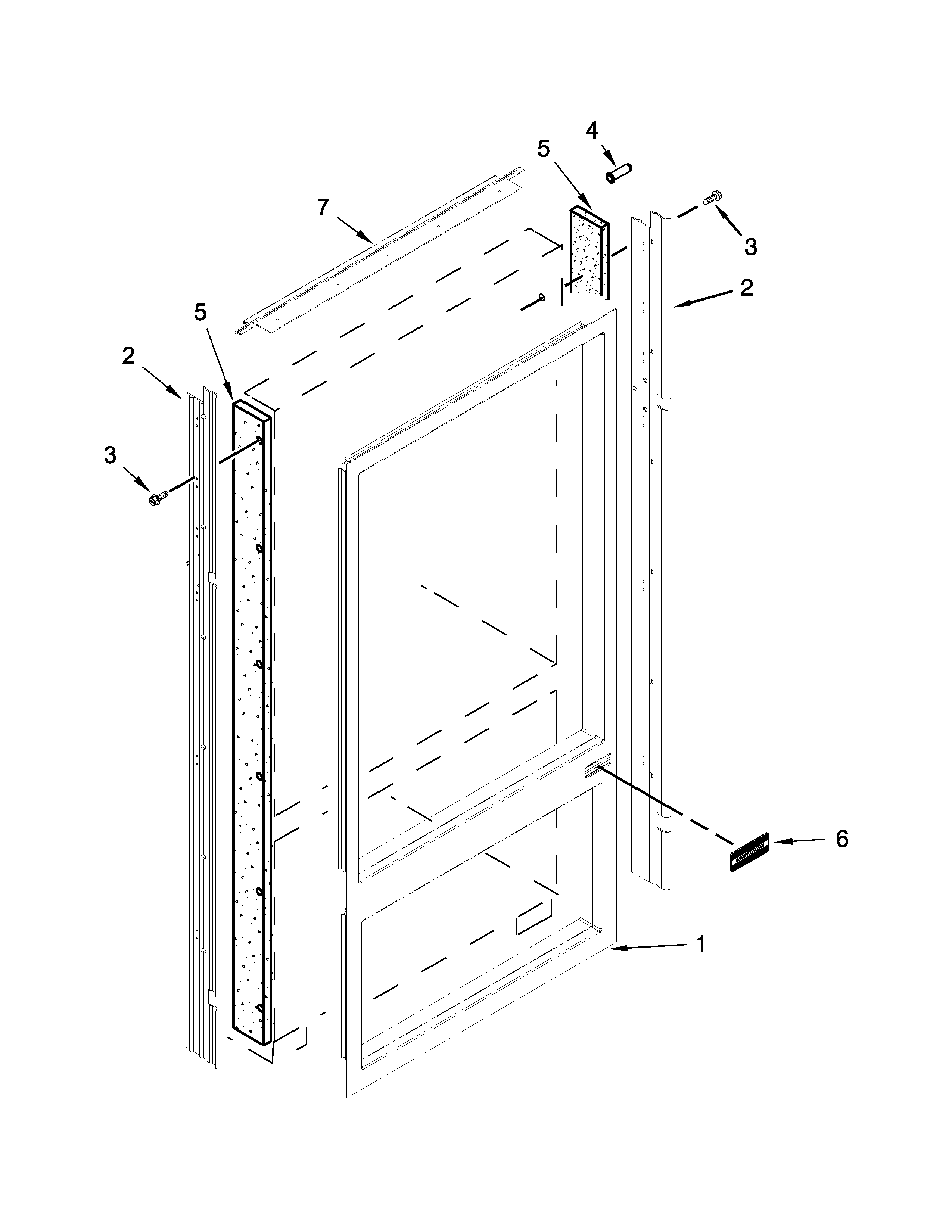 KitchenAid KBBL306EPA00 cabinet trim parts diagram