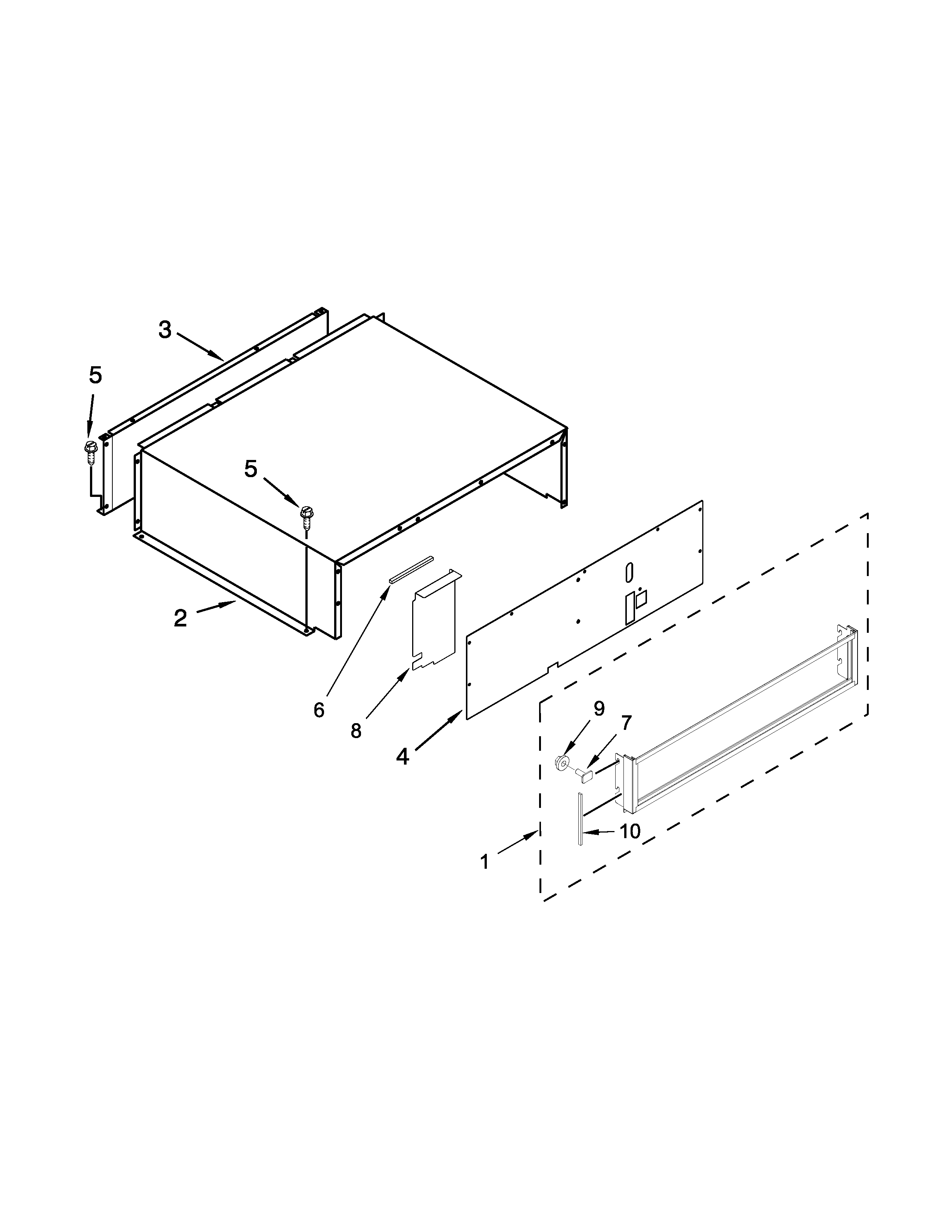 KitchenAid KBBL306EPA00 top grille and unit cover parts diagram