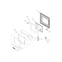 Whirlpool WOS11EM4EB00 oven door parts diagram