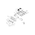 Whirlpool WEC310S0FW0 cooktop parts diagram