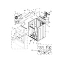 Whirlpool WED8500DR3 cabinet parts diagram